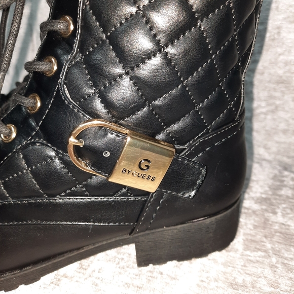 G by Guess Combat Moto Byson-T Quilted Combat/Moto Boots SZ 6.5M - Picture 9 of 9